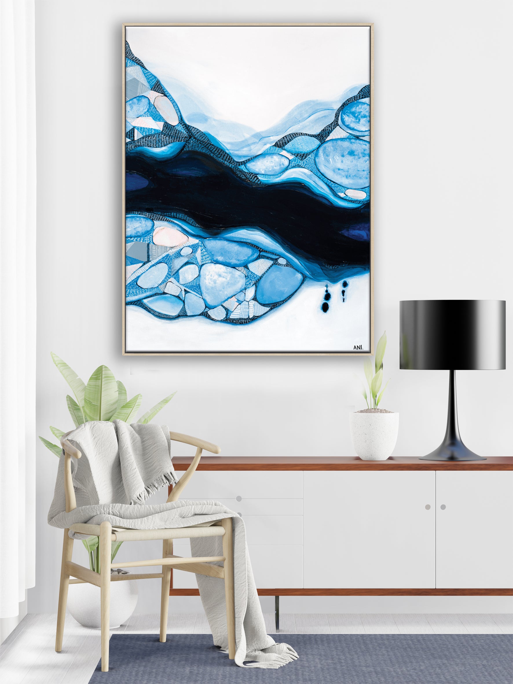 Bondi Blue Print - Ani Ipradjian Art