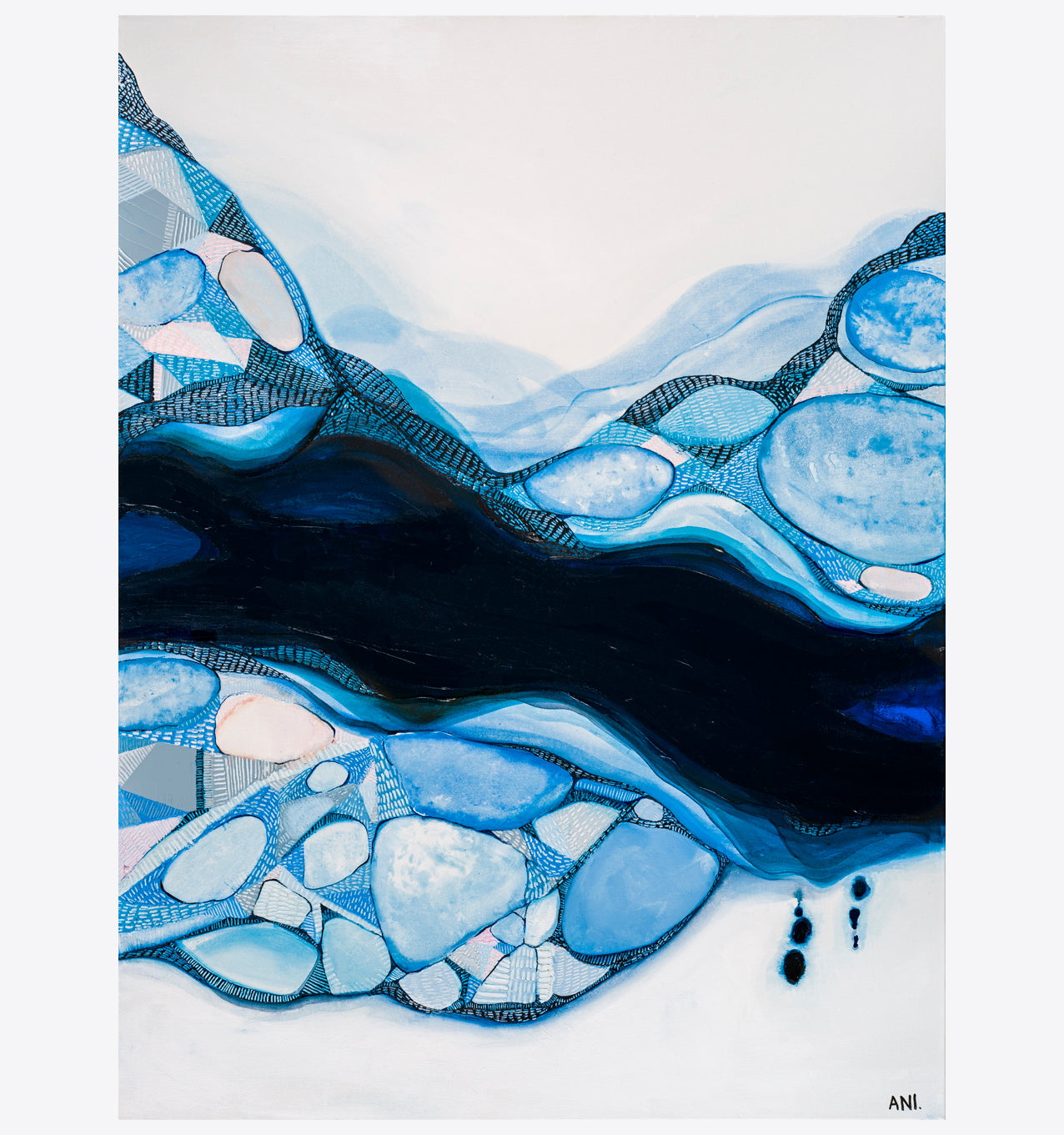 BONDI BLUE PRINT - Ani Ipradjian Art