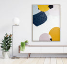 "Noosa Heads 2" – Original coastal abstract painting by Australian artist Ani Ipradjian, inspired by Noosa’s beaches and blue ocean waters, featuring bold textured strokes and vibrant royal tones.
