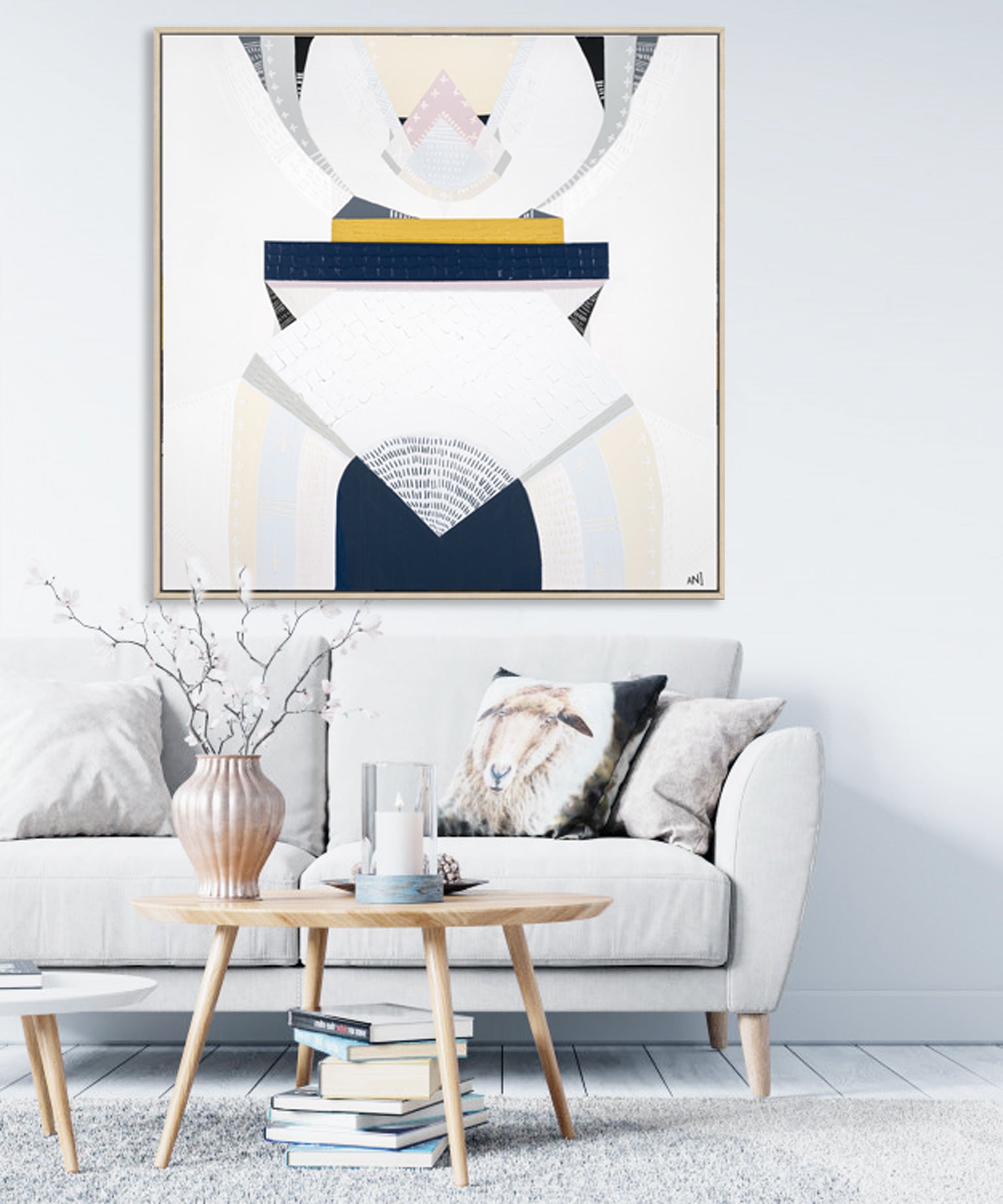 "Pink Star Milky Way" – Original abstract painting by Australian artist Ani Ipradjian, inspired by the Milky Way over the Great Ocean Road, featuring soft pink gas clouds and cosmic textures.