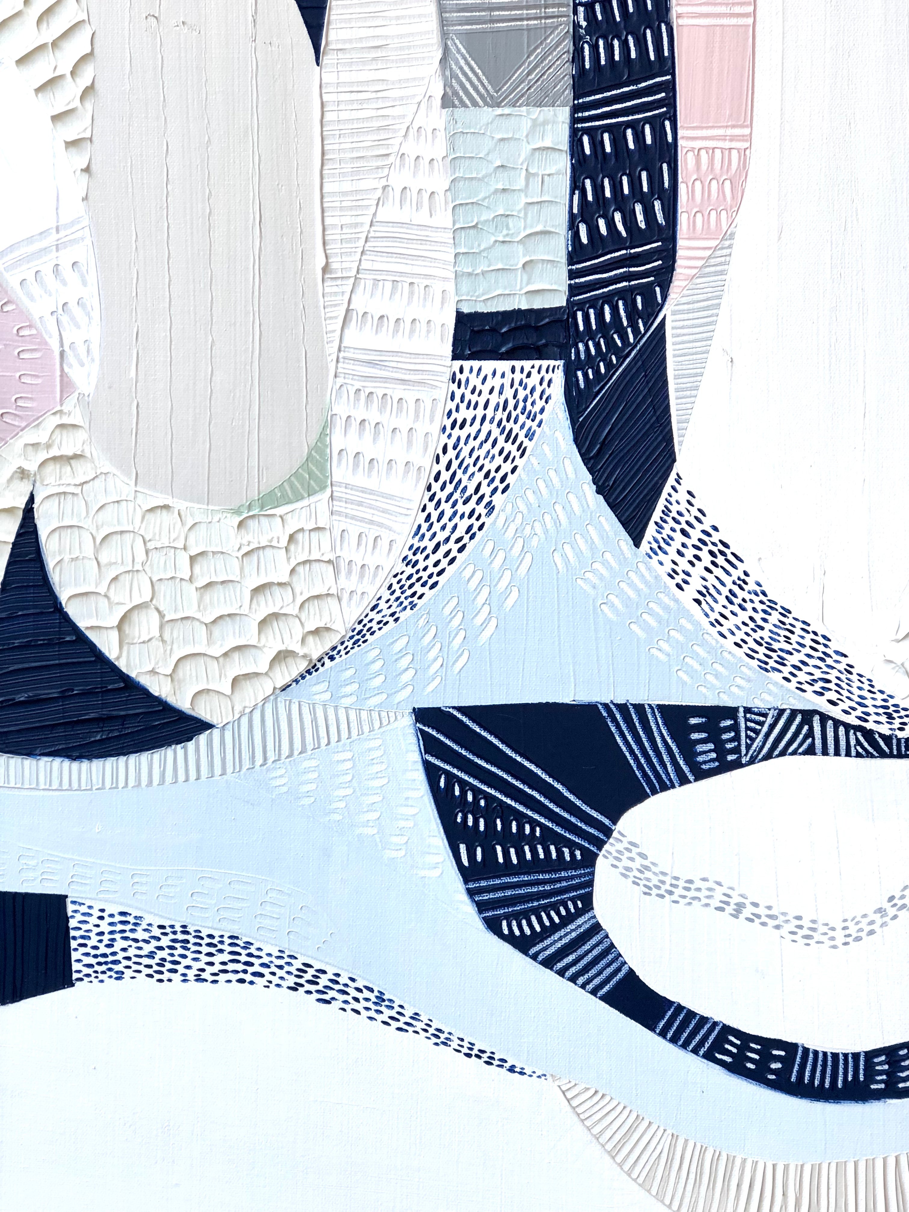 "Yarra Bend" – Original abstract landscape painting by Australian artist Ani Ipradjian, inspired by Melbourne’s Yarra River and bushland parklands, featuring textured natural tones and flowing organic forms.