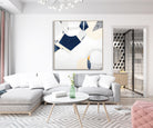 "Melbourne Star" – Original abstract painting by Australian artist Ani Ipradjian, inspired by the iconic Ferris wheel in Docklands, Melbourne, featuring glowing urban textures and forms.